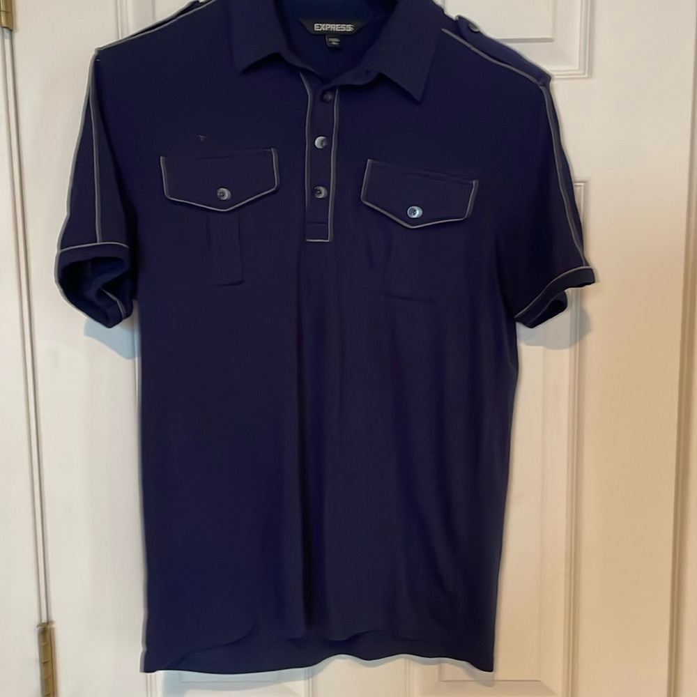 Express men’s medium navy blue polo
